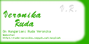 veronika ruda business card